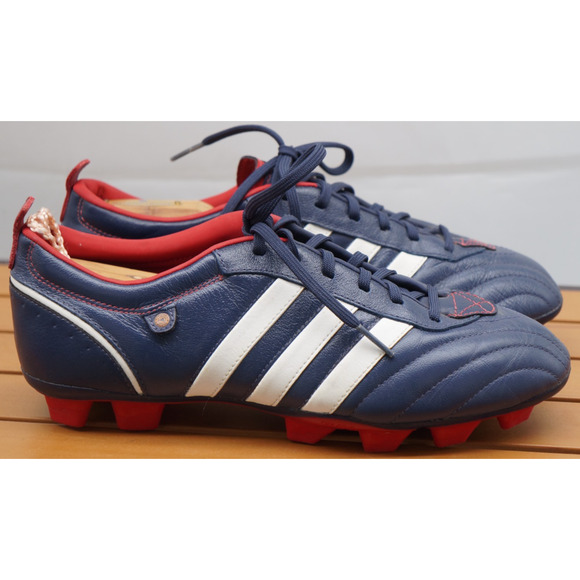 2008 adidas Telstar II TRX FG Navy Blue/Red/White Soccer Futbal Cleats Women 8.5 - Picture 5 of 11
